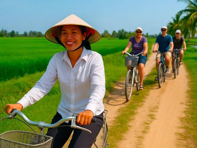 Excursion vélo Hoi An en Français | Village Tra Que & Cam Thanh